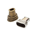 Antique Bronze and Silver Decorative Bead Caps for Jewelry Making view 4