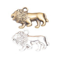 Walking Lion Metal Charms in Two Antique Finishes for Jewelry Making view 4