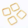 Square Jewelry Connector in 4 Metal Finishes for Jewelry Making view 4
