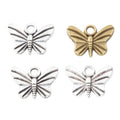 Butterfly Metal Charm 2 Finish Options Craft Supply view 4