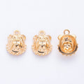 Bulldog Head Pendant Charm in Four Metallic Finishes view 4
