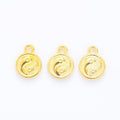 Round Yin Yang Charm in 4 Metal Finishes for Jewelry Making view 4
