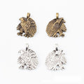 Antique Bronze and Silver Eagle Charms for Jewelry Making view 4