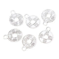 Round Chinese Coin Pendant Charms in Six Metal Finishes view 4