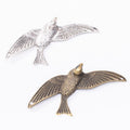 Flying Bird Double Loop Metal Connector in Two Finishes view 4