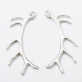 Antler Branch Metal Charms in Five Finishes for Jewelry Making view 4