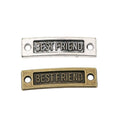 Best Friend Curved Two Loop Connector in Two Finishes view 4