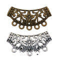 Floral Curved Chandelier Connector in Two Antique Finishes view 4