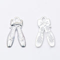 Ballet Slippers Charm In 3 Metal Finishes For Jewelry Making view 4