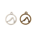 Downward Dog Yoga Charm In 2 Metal Finishes For Jewelry Making view 4