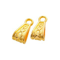 Openwork Pinch Bail Pendant Clasps in Four Metal Finishes view 4