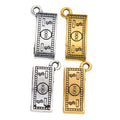 One Hundred Dollar Banknote Charms In Gold And Silver view 4