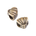 Scallop Shell Large Hole Metal Beads In Five Finishes view 4