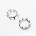 Crown Round Bezel Setting in Four Metal Finishes for Jewelry view 4