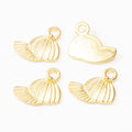 Rounded Brim Hat Charm in 3 Metal Finishes for Jewelry Making view 4