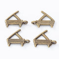 Antique Grand Piano Instrument Metal Charm, Two Finishes view 4