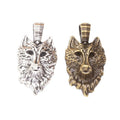 Wolf Head Bail Charm in 2 Metal Finishes for Jewelry Making view 4