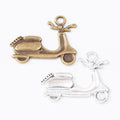 Scooter Charm in 2 Finishes Metal Component for Jewelry Making view 4