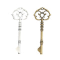 Ornate Skeleton Key Charm in Two Antique Metal Finishes view 4