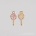 Spiral Enamel Lollipop Metal Charm in Seven Colors view 4