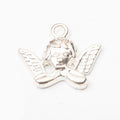Winged Cherub Face Charms in Three Antique Finishes view 4