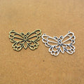 Openwork Butterfly Connector Alloy Jewelry Making Component in 2 Finish Options view 4