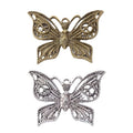 2-Finish Filigree Butterfly Metal Jewelry Components for Crafts view 4