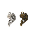 Fish-Shaped Charm In 2 Metal Finishes For Jewelry Making view 4