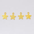 Engraved Message Star Metal Charm for Jewelry Making in 5 Visible Finishes view 4
