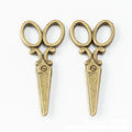 Vintage Scissors Pendant Metal Charms in Three Finishes view 4