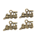 Steam Locomotive Vintage Metal Charm Pendant for Jewelry Making view 4
