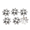 Eight Petal Flower Bead Caps In Four Metal Finishes view 4