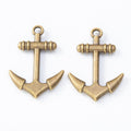 Classic Nautical Anchor Charm Metal Jewelry Making Component view 4
