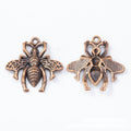 Detailed Bee Charm Alloy Jewelry Making Component in 6 Finish Options view 4