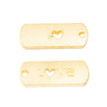Love Heart Cutout Tag Charm Metal Jewelry Making Pieces view 4