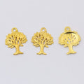 Leafy Tree Metal Pendant Charms in 8 Distinct Finishes view 4
