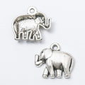 3-Finish Raised Elephant Metal Jewelry Components for Crafts view 4