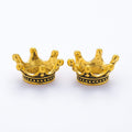 Openwork Crown Charm In 6 Metal Finishes For Jewelry Making view 4
