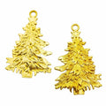 Layered Christmas Tree Metal Charms in Six Finishes view 4