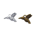 Flying Hummingbird Charm Metal Pendant for Jewelry Making view 4