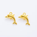Vintage Finish Metal Leaping Dolphin Charms in 5 Style Options view 4