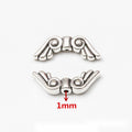 Angel Wing Metal Spacer Beads in 6 Distinct Designs view 4