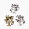 Ornate Coin Tree Metal Charm in Two Antique Finishes view 4
