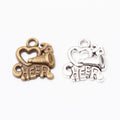 Cheer Megaphone Metal Charms in 2 Pictured Finishes view 4
