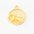 Gear And Clock Face Charm in Multiple Metal Finishes for Jewelry Making view 4