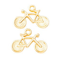 Bicycle Metal Charm Pendant in Four Pictured Finishes view 4
