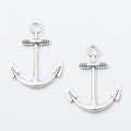 Classic Anchor Charm in Three Vintage Metal Finishes view 4