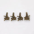 Flared Dress Metal Charms in 3 Pictured Finishes for Jewelry Crafts view 4