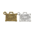 New York Tote Bag Metal Charms in Two Antique Finishes view 4