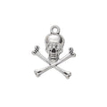 Skull And Crossbones Charm in Multiple Metal Finishes for Jewelry Making view 4
